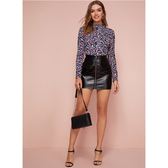 Floral Flower Romantic Long Sleeve Shirt Top - Picture 5 of 13